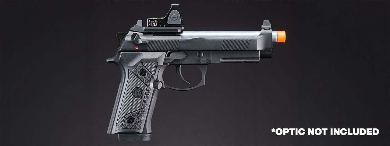 KLI KL-92 Elite IA Optic Ready 6mm Dual Power CO2/Gas Blowback Airsoft Pistol - (Black)