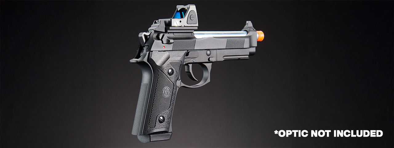 KLI KL-92 Elite IA Optic Ready 6mm Dual Power CO2/Gas Blowback Airsoft Pistol - (Black)