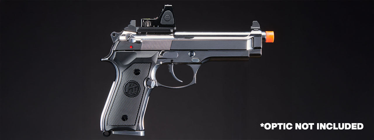 KLI KL-92 Platinum 6mm Dual Power CO2/Gas Blowback Airsoft Pistol - (Platinum)