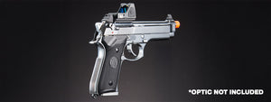 KLI KL-92 Platinum 6mm Dual Power CO2/Gas Blowback Airsoft Pistol - (Platinum)