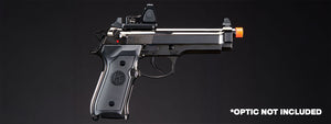 KLI KL-92 Fusion Optic Ready 6mm Dual Power CO2/Gas Blowback Airsoft Pistol - (Black/Gun Metal)