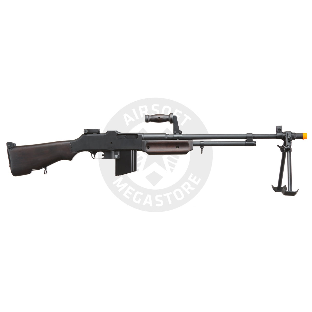 S&T BAR M1918 A2 Full Size Full Metal Airsoft AEG Rifle w/ Steel Bipod - (Wood)