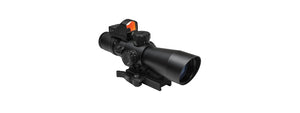 NCSTAR USS GEN II 3-9X42 MIL DOT SCOPE RED DOT SIGHT COMBO - BLACK