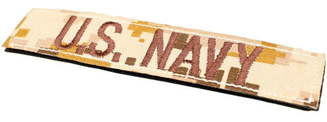 T1617-DD US NAVY VELCRO PATCH (DESERT DIGITAL)
