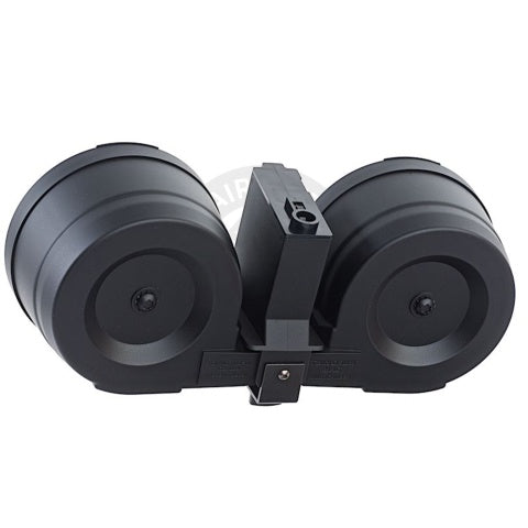Tokyo Marui 1200 Round M4 AEG Twin Drum Magazine - (Black)