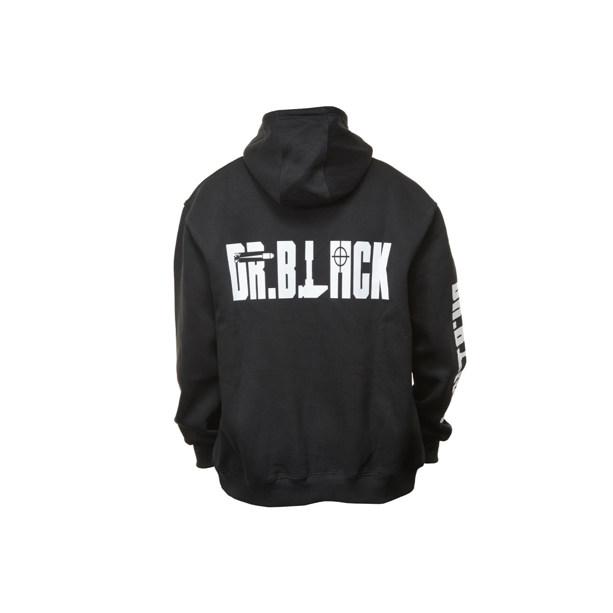 Dr. Black Heartbeat Pullover Hoodie - (Black) - L