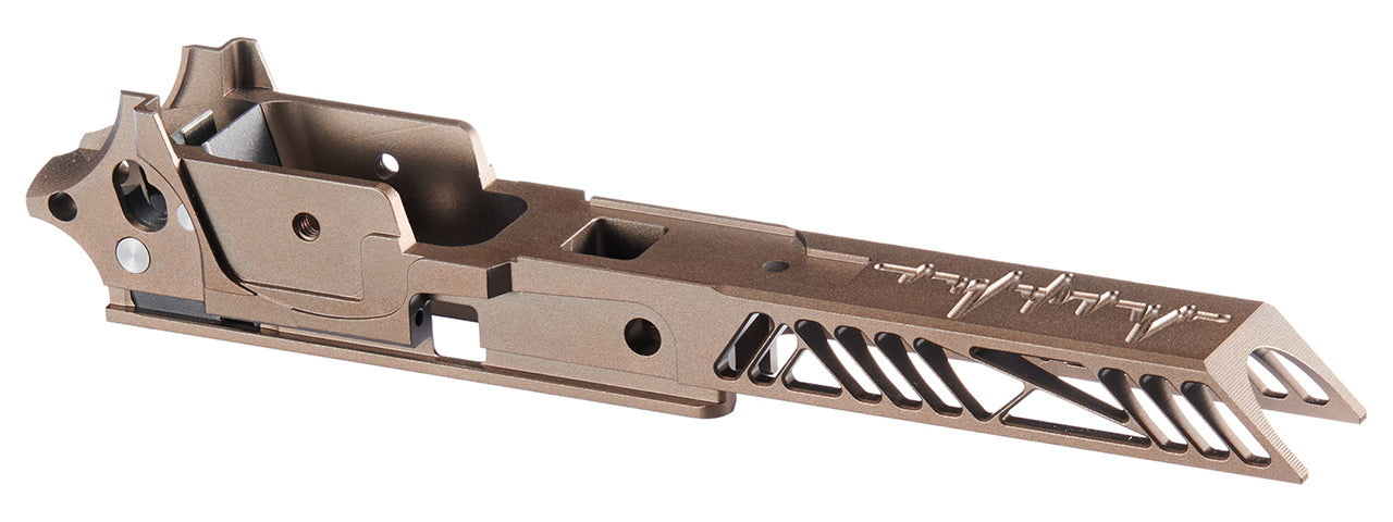 Dr. Black CNC Aluminum Frame Type 01 For TM Hi-CAPA 4.3 GBB Pistols - (Tan)