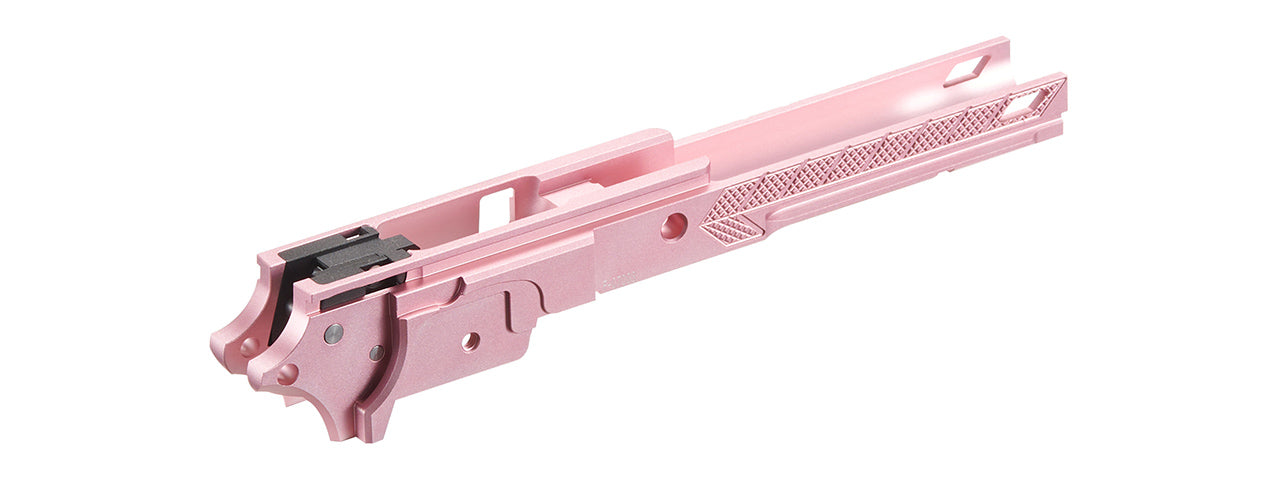 Dr. Black CNC Aluminum Frame Style 07 For TM Hi-CAPA 4.3 GBB Pistols - (Pink)