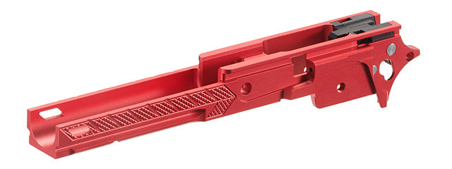 Dr. Black CNC Aluminum Frame Style 07 For TM Hi-CAPA 4.3 GBB Pistols - (Red)