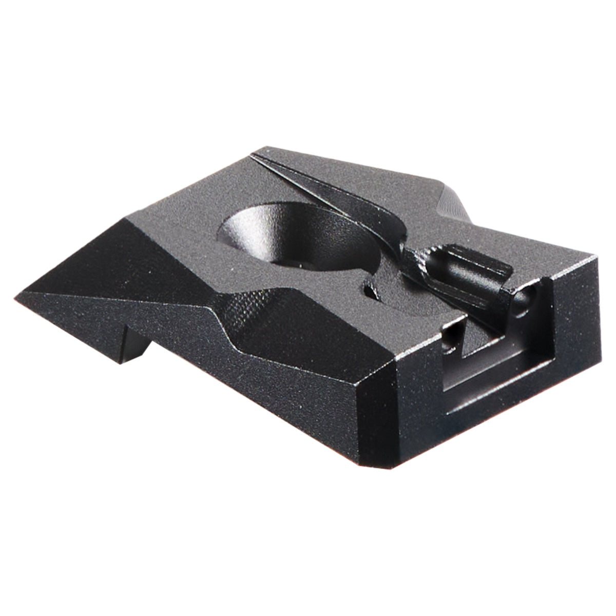 Dr. Black Aluminum Fiber Optic Rear Sight for TM Hi-CAPA 4.3 GBB Pistols - BLACK