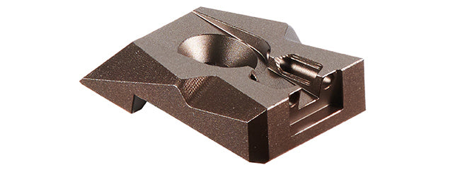 Dr. Black Aluminum Fiber Optic Rear Sight for TM Hi-CAPA 4.3 GBB Pistols - (Tan)