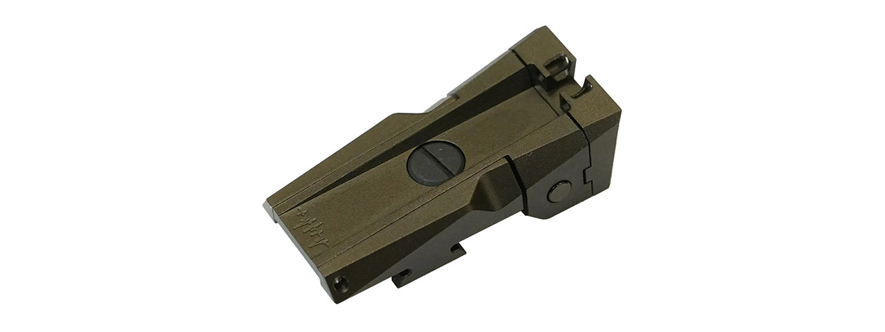 Dr. Black Aluminum Fiber Optic Rear Sight for TM Hi-CAPA 5.1 GBB Pistols - (Tan)