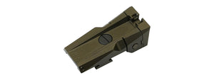 Dr. Black Aluminum Fiber Optic Rear Sight for TM Hi-CAPA 5.1 GBB Pistols - (Tan)