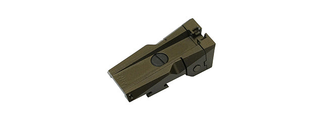 Dr. Black Aluminum Fiber Optic Rear Sight for TM Hi-CAPA 5.1 GBB Pistols - (Tan)