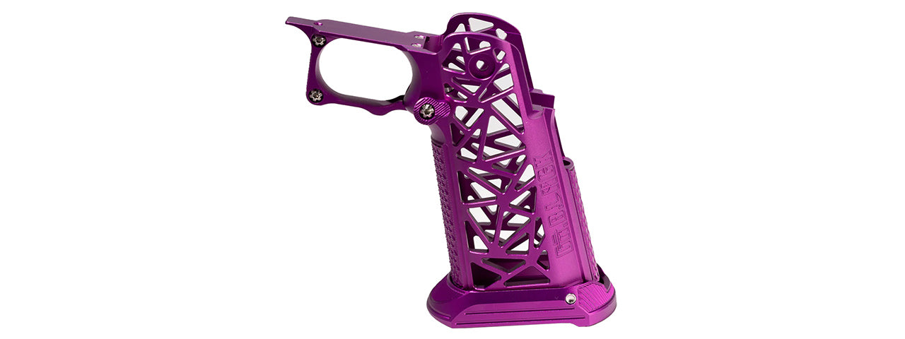 Dr. Black CNC Aluminum Type A Grip for Tokyo Marui Hi-Capa GBB Airsoft Pistols - (Purple)