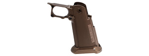 Dr. Black CNC Aluminum Type B Grip for Tokyo Marui Hi-Capa GBB Airsoft Pistols - (Tan)