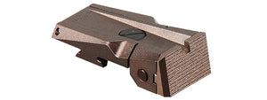 Dr. Black Aluminum Fiber Optic Rear Sight for TM Hi-CAPA 5.1 GBB Pistols - (Tan)