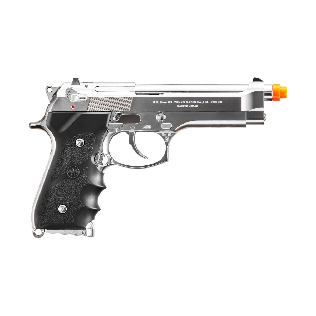 Tokyo Marui M92F Chrome Stainless Finishing Airsoft Gas Blowback Pistol (Color: Chrome)