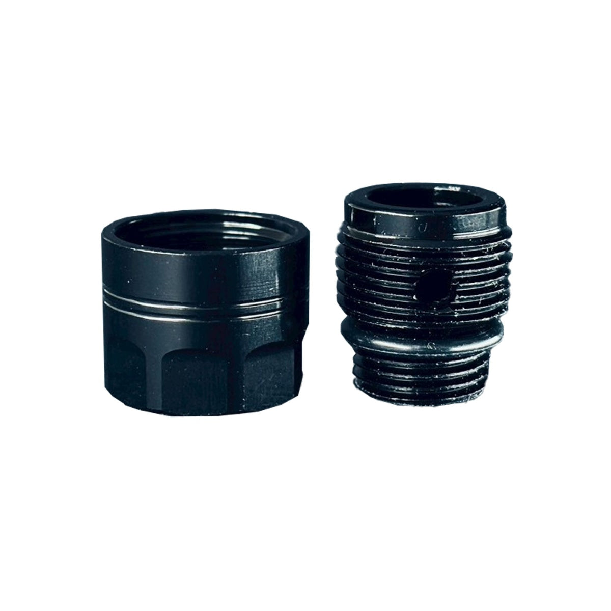 Dr. Black Thread Adapter Set Type A for Tokyo Marui Hi-CAPA Gas Blowback Airsoft Pistols - BLACK
