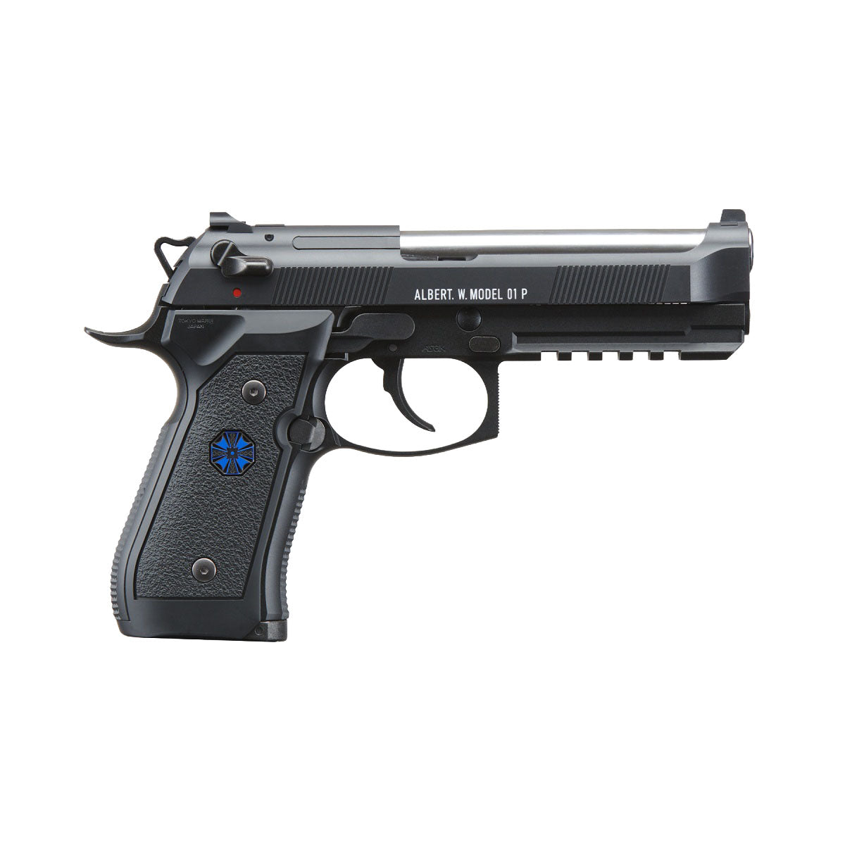Tokyo Marui Limited Edition Biohazard Albert W. Model 01P Umbrella Corporation Gas Blowback Airsoft Pistol (Color: Black)