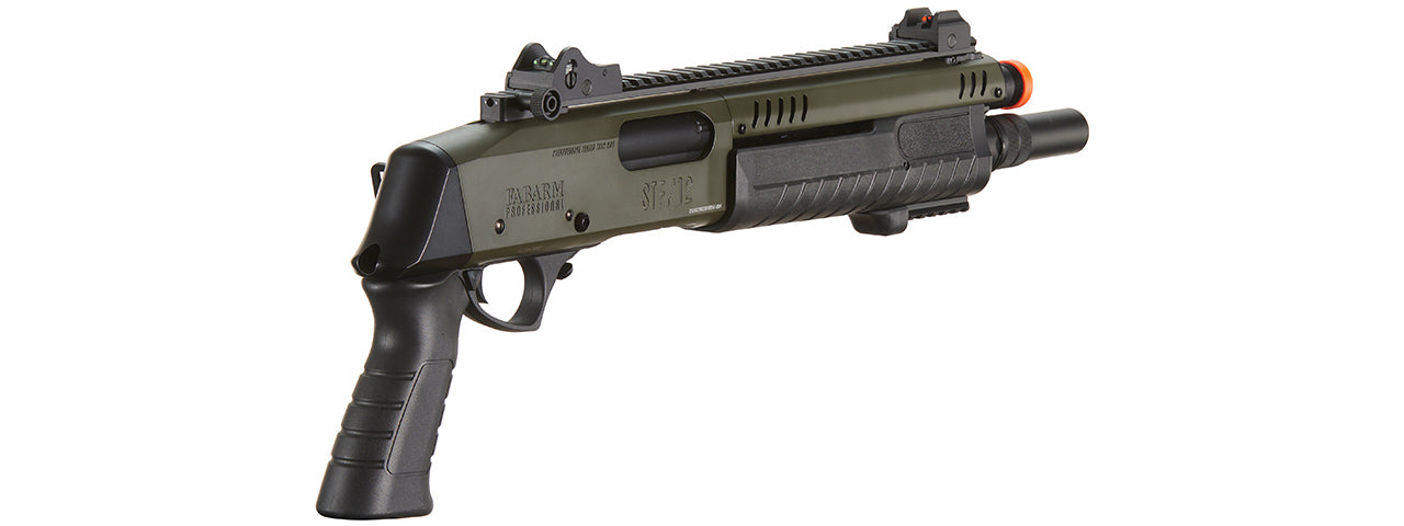 BO Manufacture REP FABARM STF12 Short 11 Pump Action Gas Shotgun - (OD Green)
