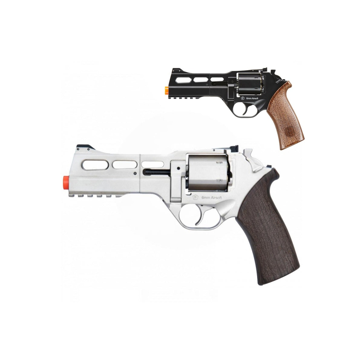 Bo Manufacturer Chiappa Rhino Revolver 50DS .357 Magnum Style 6mm Airsoft Revolver - Silver