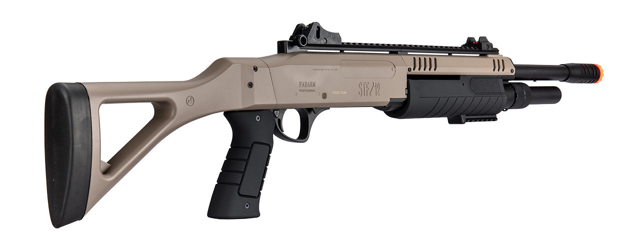 FABARM STF/12 Long Barrel Shotgun w/ Fixed Stock (DARK EARTH + BLACK)
