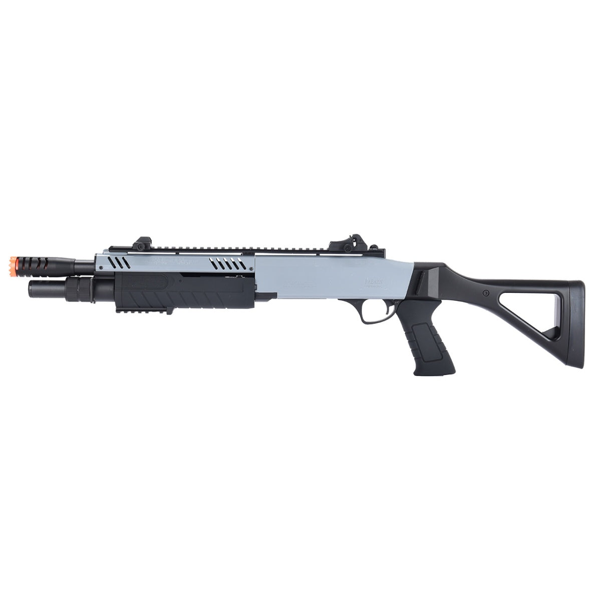 Bo Manufacture FABARM STF/12 Short Barrel Shotgun w/ Fixed Stock - GRAY / BLACK