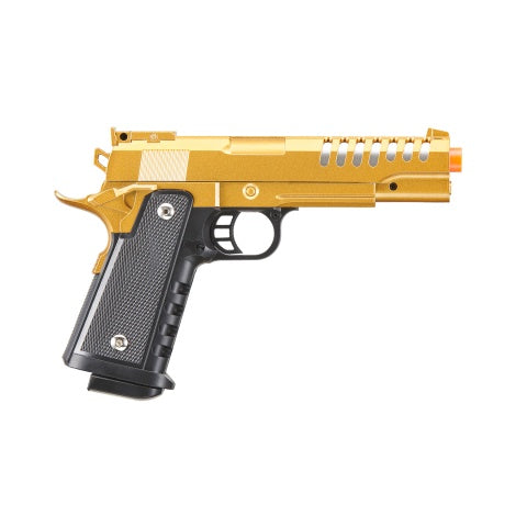UK Arms 2011 Alloy Series Spring Airsoft Pistol w/ Vented Slide (Color: Gold)