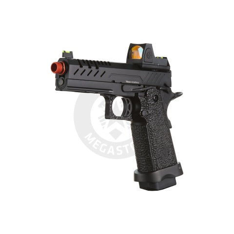 Vorsk Hi-Capa 4.3 GBB Pistol w/ Red Dot Sight - BLACK