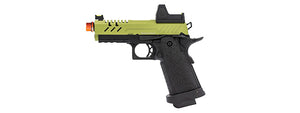 Vorsk Hi-Capa 3.8 Pro GBB Pistol w/ Red Dot Sight - (Green/Black)