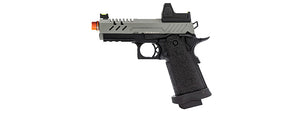 Vorsk Hi-Capa 3.8 Pro GBB Pistol w/ Red Dot Sight - (Gray/Black)