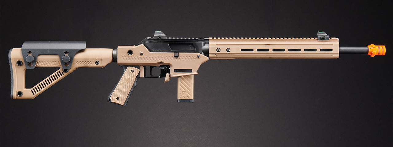 Vorsk VMP-2D DESIGNATED MARKSMEN GBB Airsoft Rifle Semi-Only - (Tan/Black)