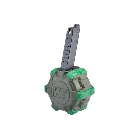 WE-Tech Drum Magazine for G-Series Gas Blowback Airsoft Pistols (Color: OD Green)
