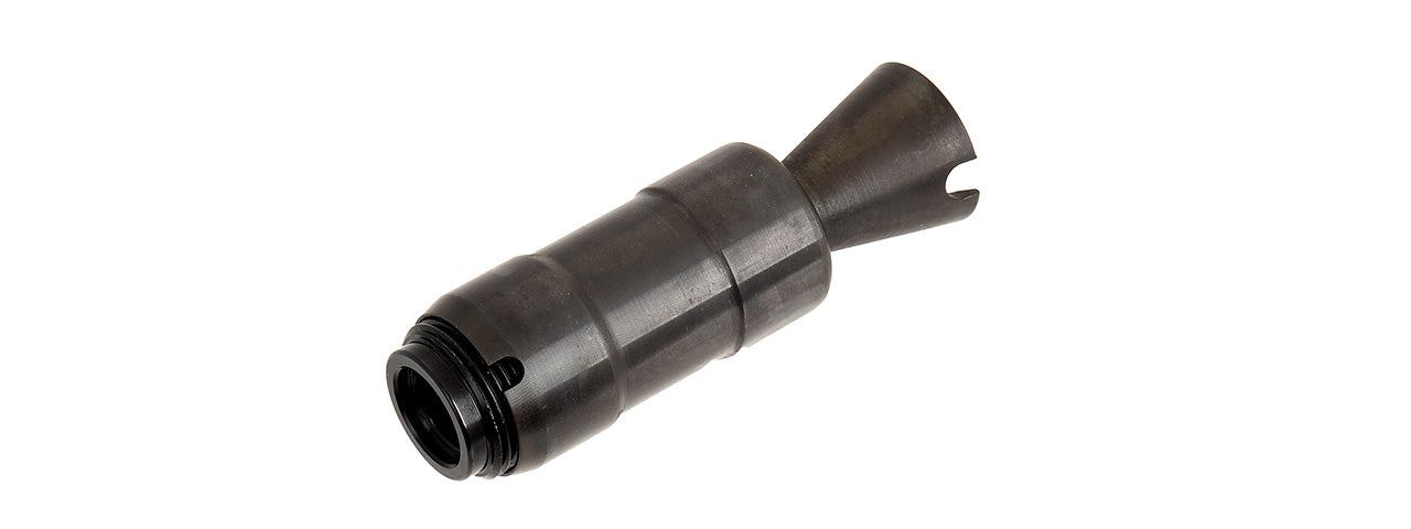 WE Tech AK Beta / AK74U Airsoft Rifle Metal Flash Hider (BLACK)