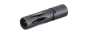 WE Metal Flash Hider for SMG-8 Airsoft GBB SMG -11mm Thread - (Black)