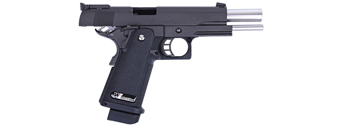 WE Tech Hi-Capa 5.1 M1911 R Version Gas Blowback Airsoft Pistol (BLACK)