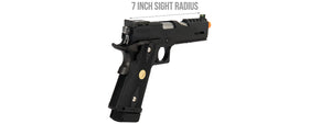 WE Tech Hi Capa 5.1 Dragon M1911 Gas Blowback Airsoft Pistol (BLACK)