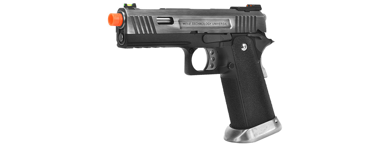 WE Tech 4.3 Allosaurus Full Metal Hi-Capa Gas Blowback Airsoft Pistol (BLACK)
