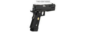 WE Tech 1911 Hi-Capa Custom Hyper Strike Gas Blowback Airsoft Pistol (BLACK)