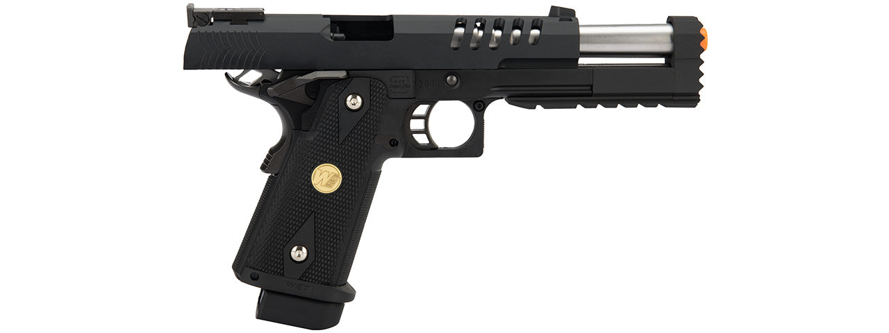 WE Tech 1911 Hi-Capa Custom Hyper Strike Gas Blowback Airsoft Pistol (BLACK)