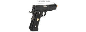 WE Tech 1911 5.1 Hi-Capa Hyper Speed Skeletor Gas Blowback Airsoft Pistol (BLACK)
