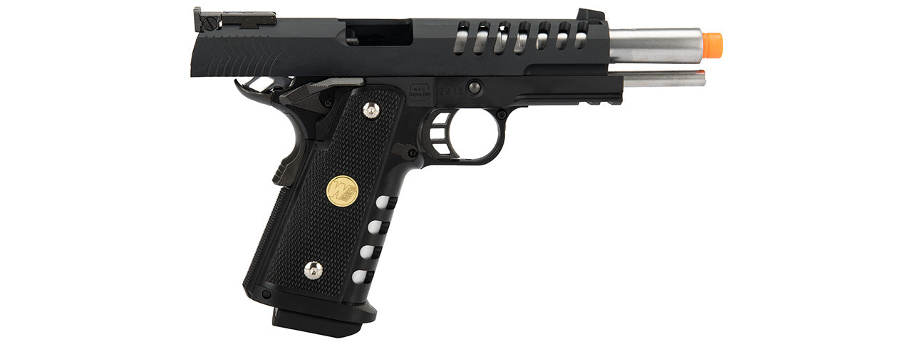 WE Tech 1911 5.1 Hi-Capa Hyper Speed Skeletor Gas Blowback Airsoft Pistol (BLACK)