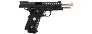 WE Tech 1911 5.1 Hi-Capa Hyper Speed Skeletor Gas Blowback Airsoft Pistol (BLACK)