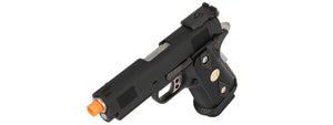 WE Tech 1911 3.8 Baby Hi-Capa Gas Blowback Airsoft Pistol Version B] (BLACK)