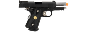 WE Tech 1911 3.8 Baby Hi-Capa Gas Blowback Airsoft Pistol Version B] (BLACK)