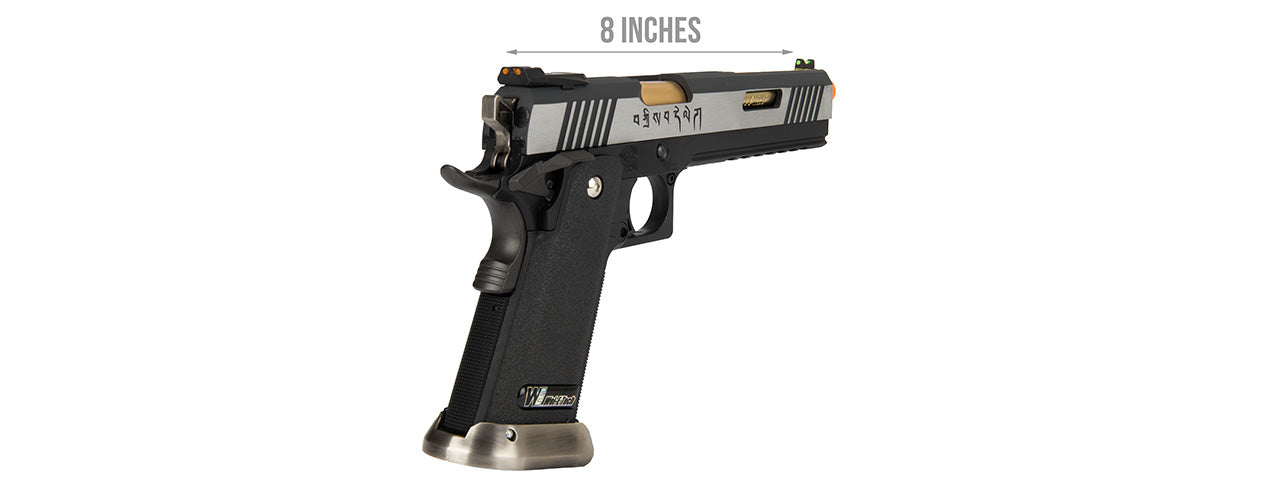 WE Tech 1911 Hi-Capa T-Rex Competition Gas Blowback Airsoft Pistol Tibetan Version] (TWO TONE / GOLD)