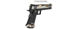 WE Tech 1911 Hi-Capa T-Rex Competition Gas Blowback Airsoft Pistol w/ Sight Mount & Top Ports (TWO TONE / GOLD)