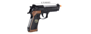 WE Tech M9 Samurai Edge Biohazard Gas Blowback Airsoft Pistol Full/Semi Auto] (BLACK)