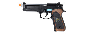 WE Tech M9 Samurai Edge Biohazard Gas Blowback Airsoft Pistol Full/Semi Auto] (BLACK)